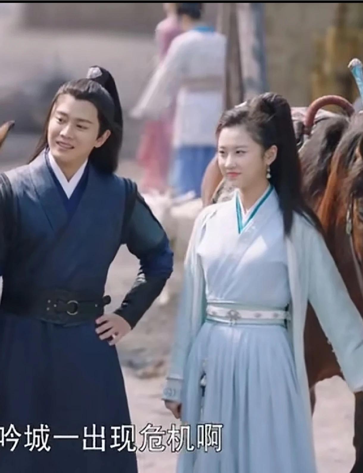 这十年的武侠片中很少见有江湖儿女的侠气的一对，而且两人在配合对方台词的时侯，神情