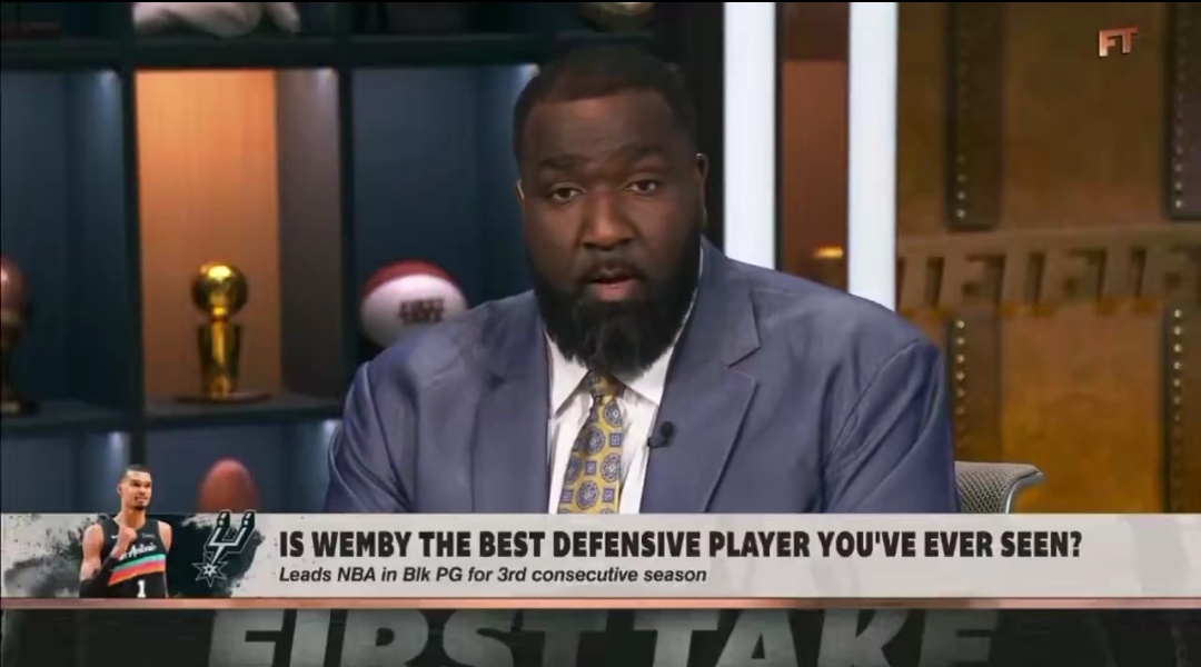 肯德里克·帕金斯谈文班亚马：“他是我见过的最出色的防守球员。今年我投了他的票，以