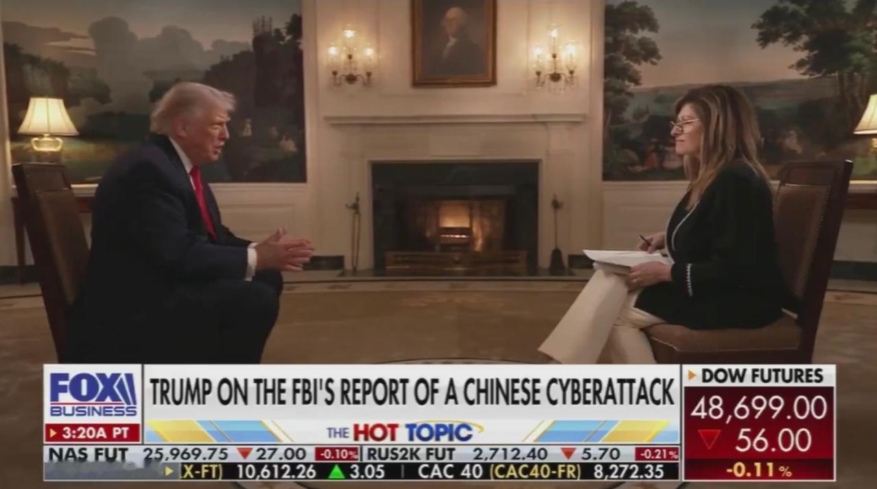 特朗普接受福克斯采访的这番言论，尽显美式霸权的蛮横与政客的狂妄虚伪，既毫无底线又