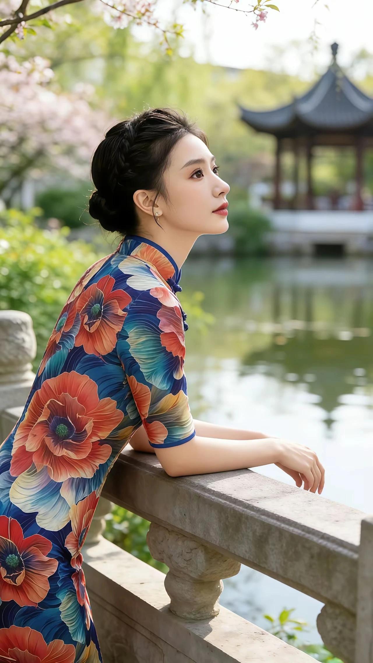 上联：山路弯弯少个伴
下联：碧水潺潺多人观