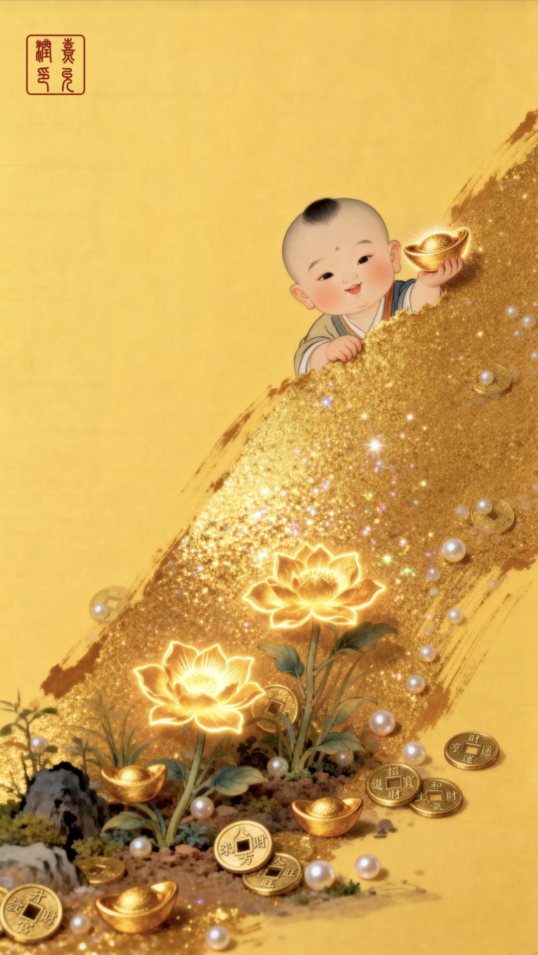 福娃送宝·八方来财·好运连连…
春日生活打卡季 传统文化 正能量 绘画