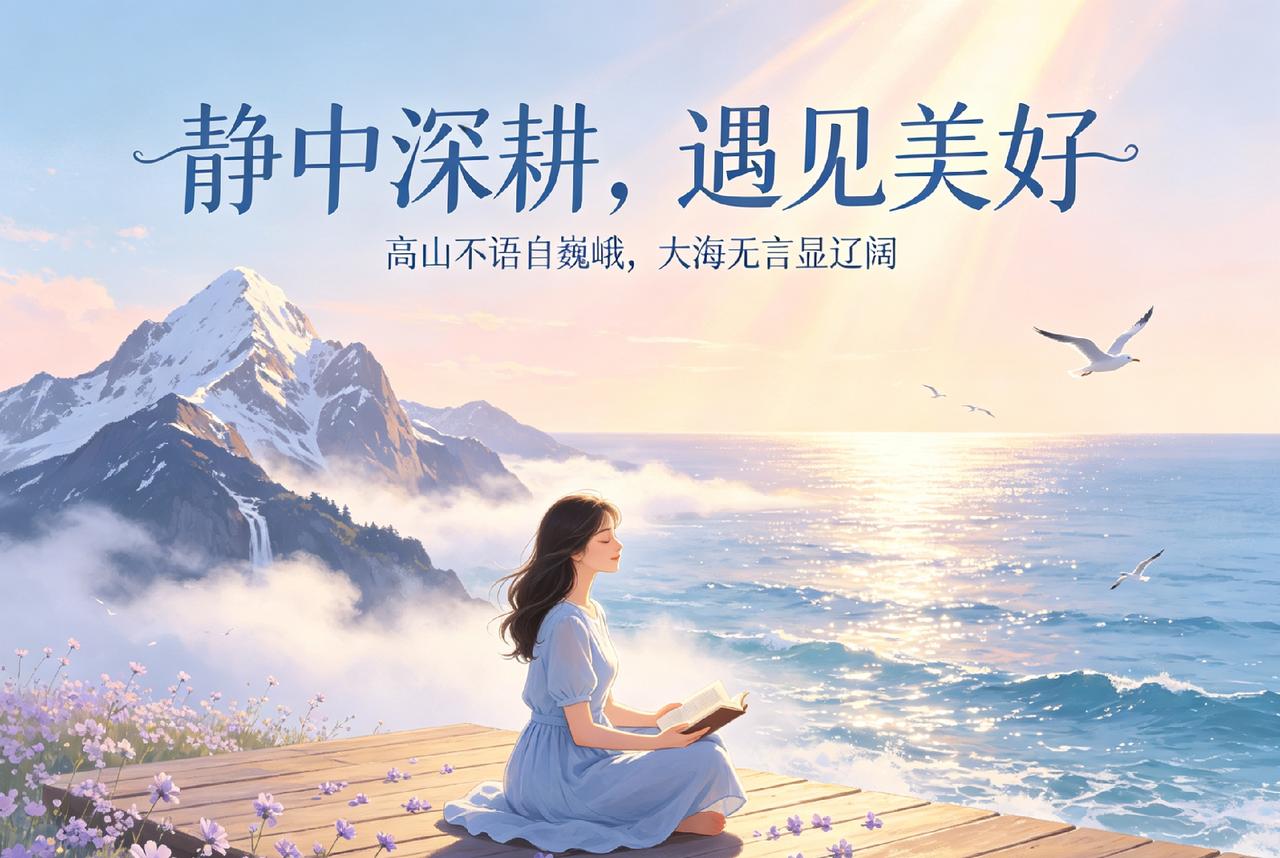 高山不语，自以巍峨示雄壮；大海无言，亦以浩瀚显辽阔。万事静中求，人心亦当于静处深