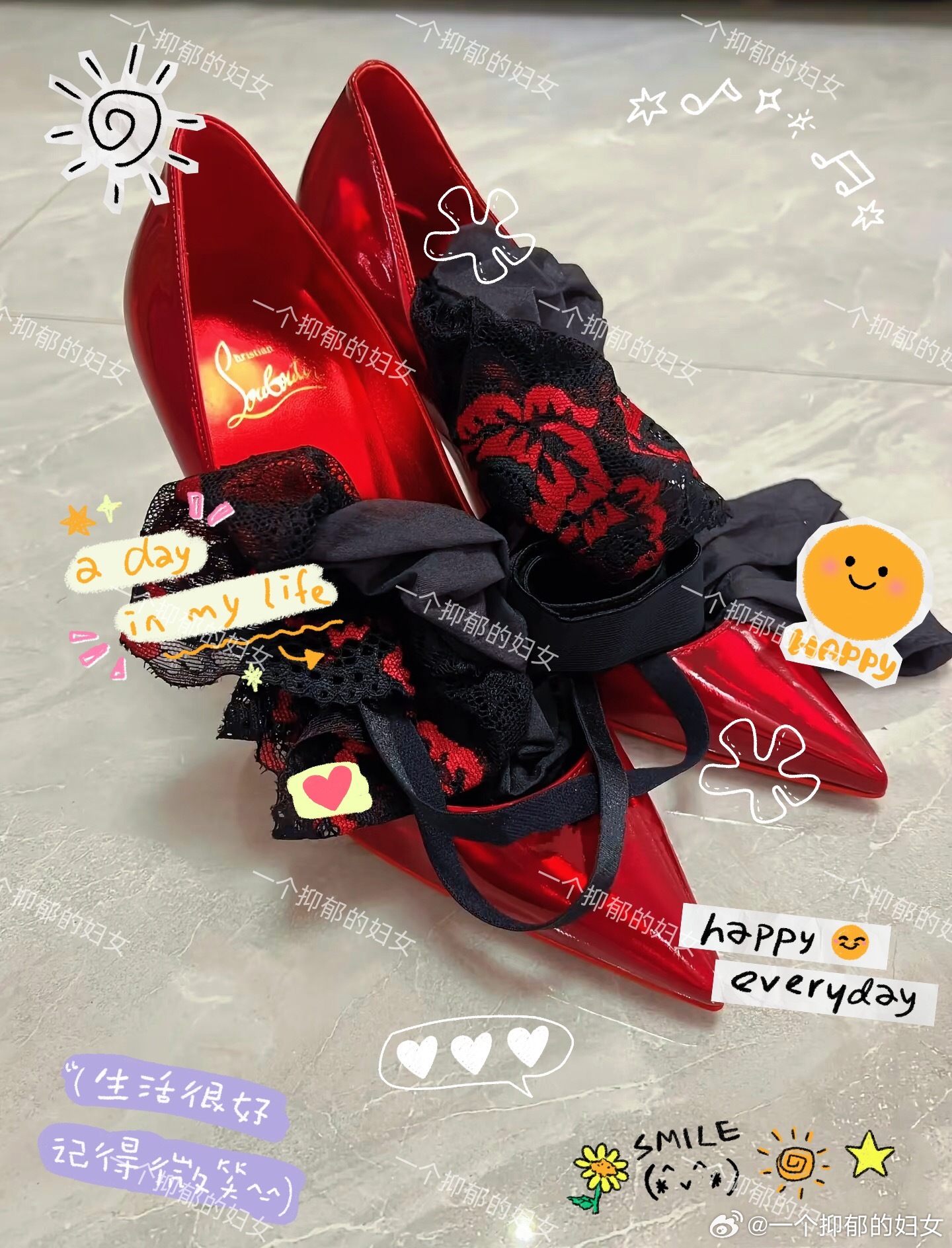 生活很好，记得微笑[月亮] ​​​