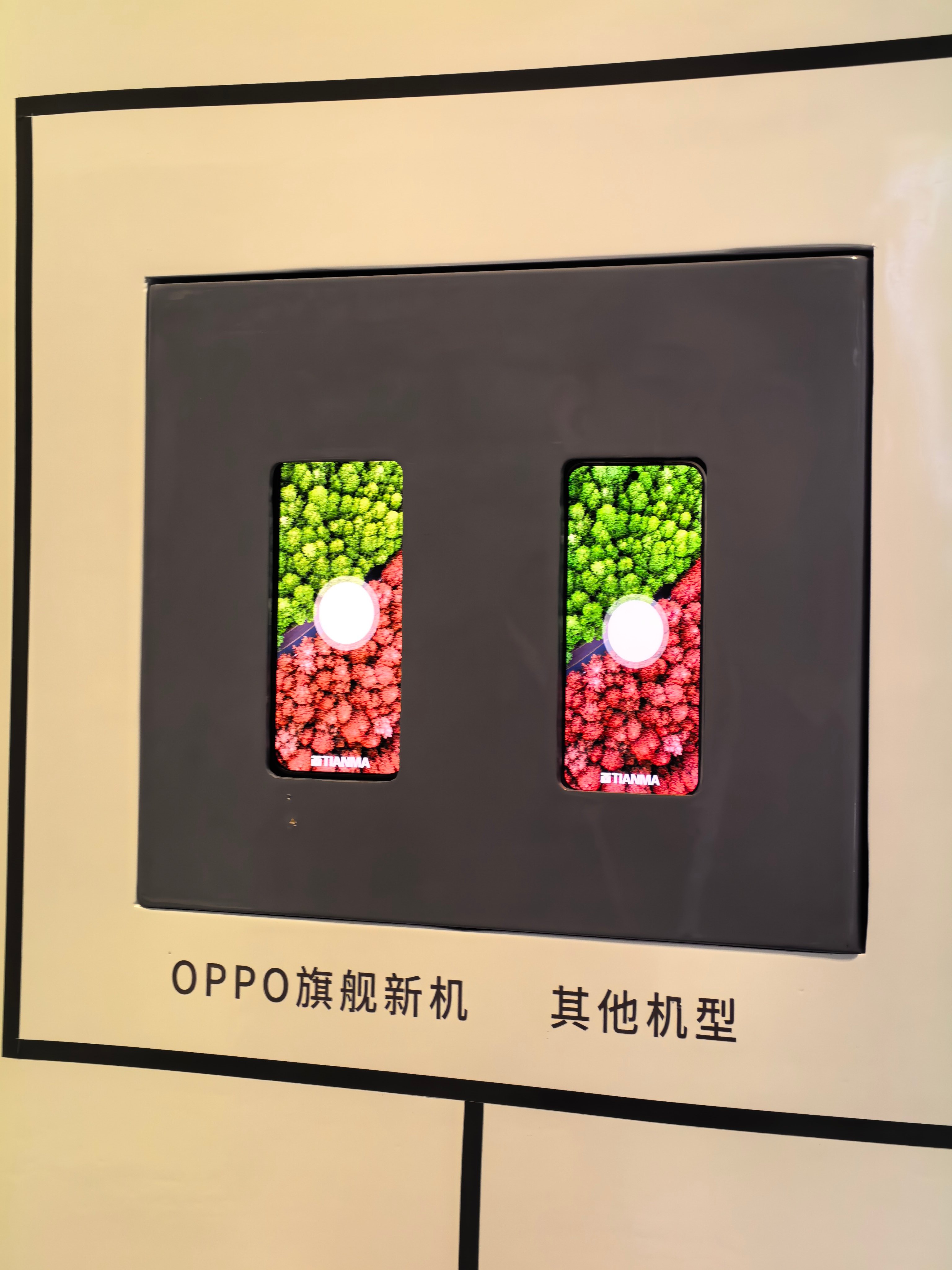 OPPO 旗舰新机！难道天马体验区里放着的就是OPPO Find X10的屏幕？