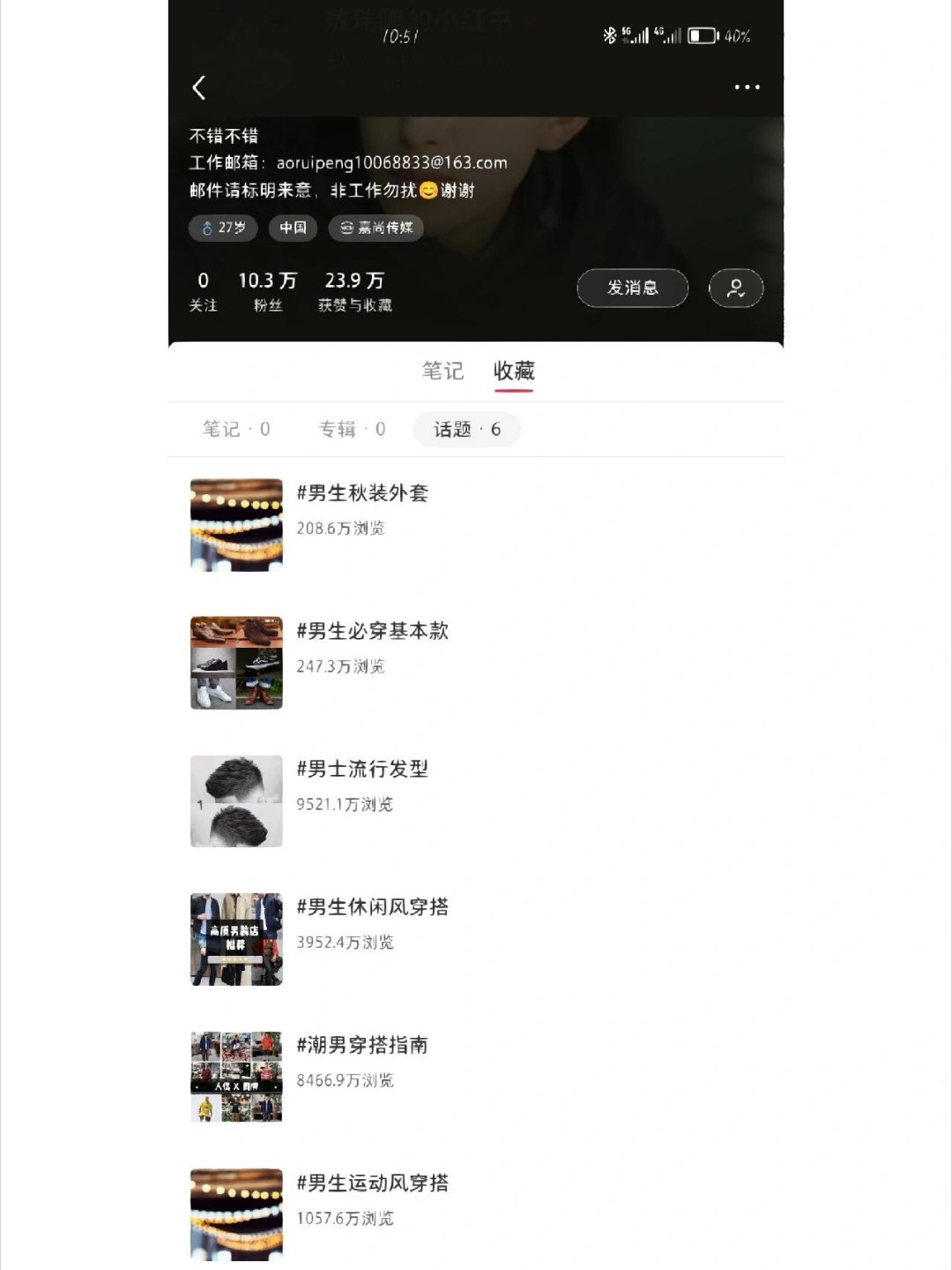 敖瑞鹏的小红书收藏，在打扮自己这条路上真是挺全面了 ​​​