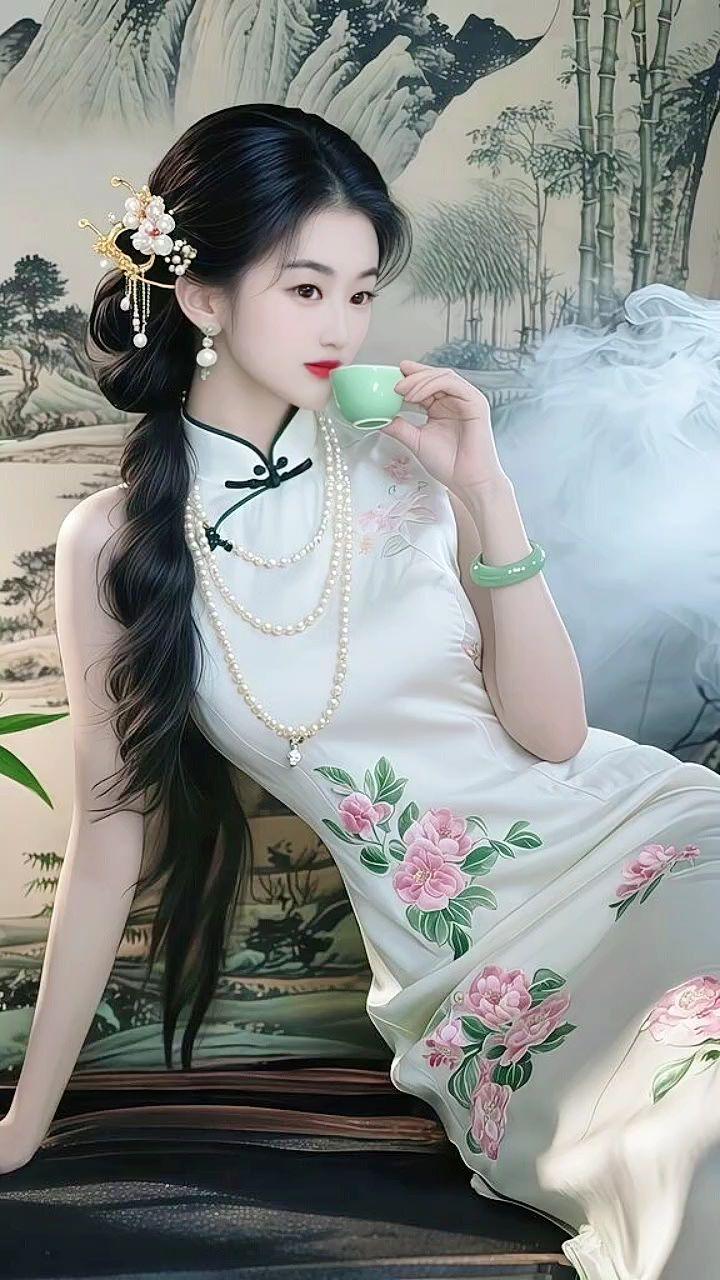 旗袍 东方美 旗袍美人 优雅气质 旗袍秀一秀女子好温柔