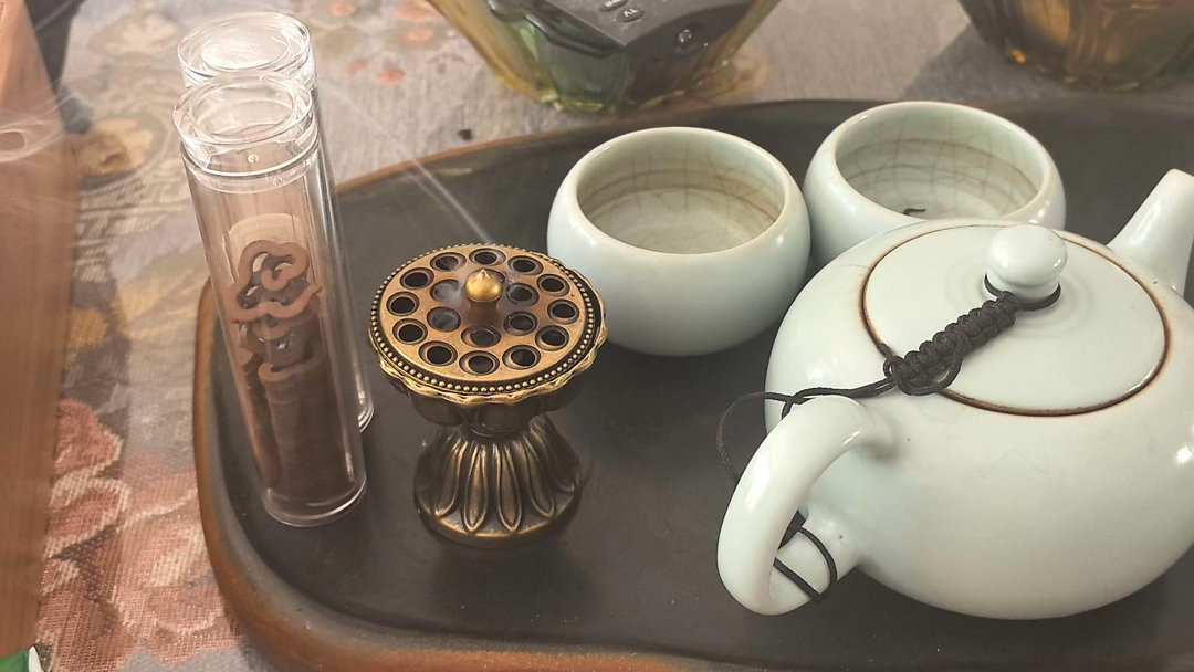 喝茶 放松一下 