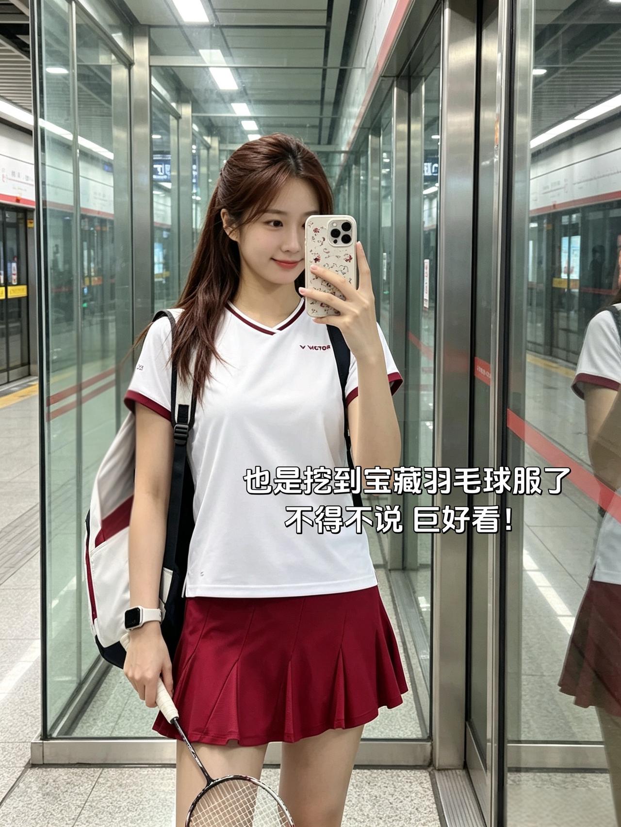 也是挖到宝藏羽毛球服了
不得不说 巨好看！