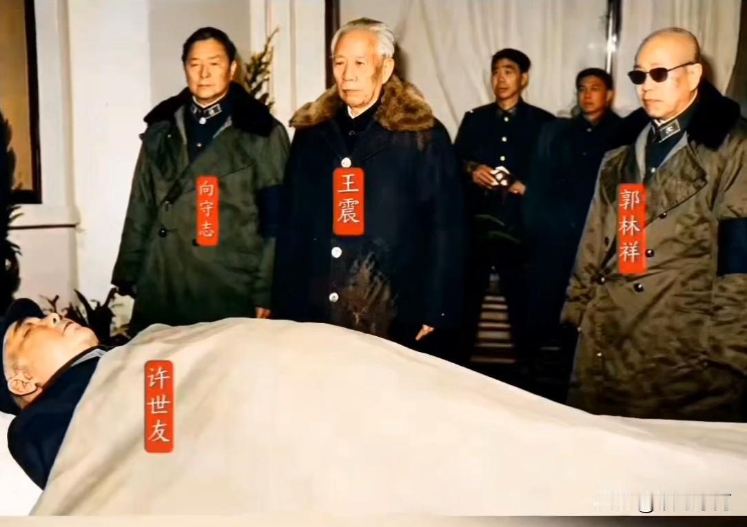 🍁1985年10月，开国上将许世友在南京逝世，终年80岁。王震将军奉命专程赴南