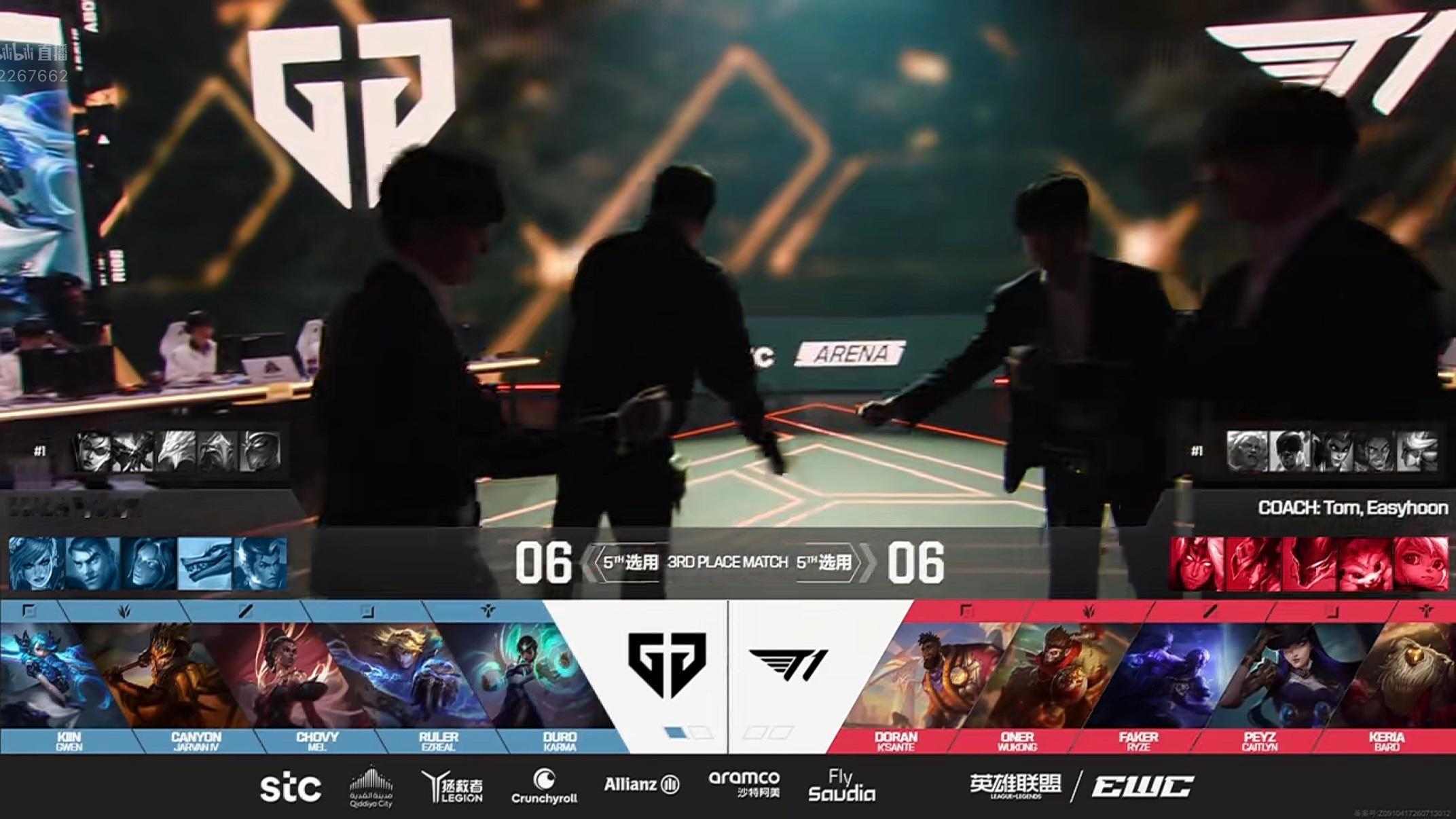 【EWC电竞世俱杯 】 GAME 02 vs GEN第二局BP如下T1T1LOL