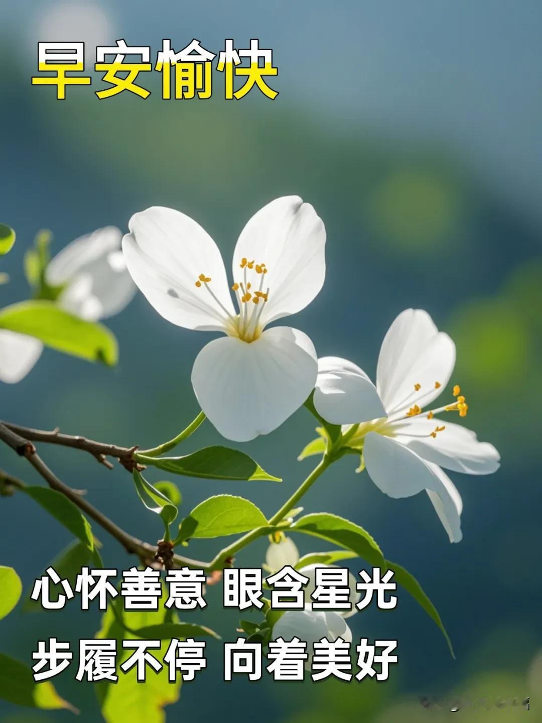 春日限定早安：愿风暖，花开，好事来～

正月二十八的清晨，阳光与春风共舞。在这美