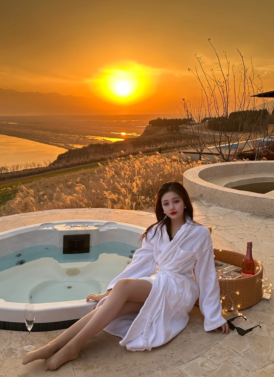 黄昏日落太美了呜呜🥹