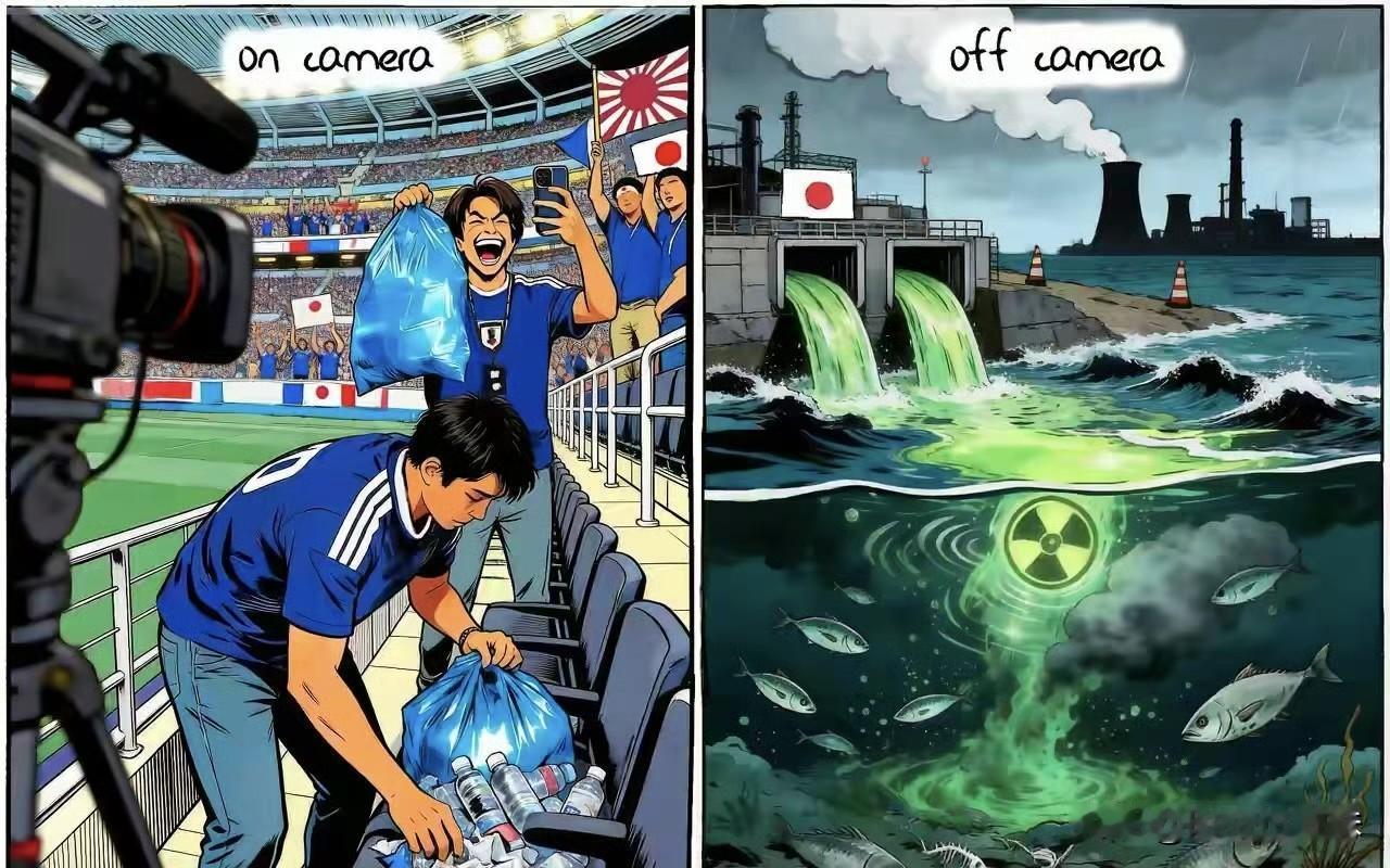 世界杯，日本球迷捡垃圾，被老外阴阳了。“知小礼而无大义，拘小节而无大德。重末节而