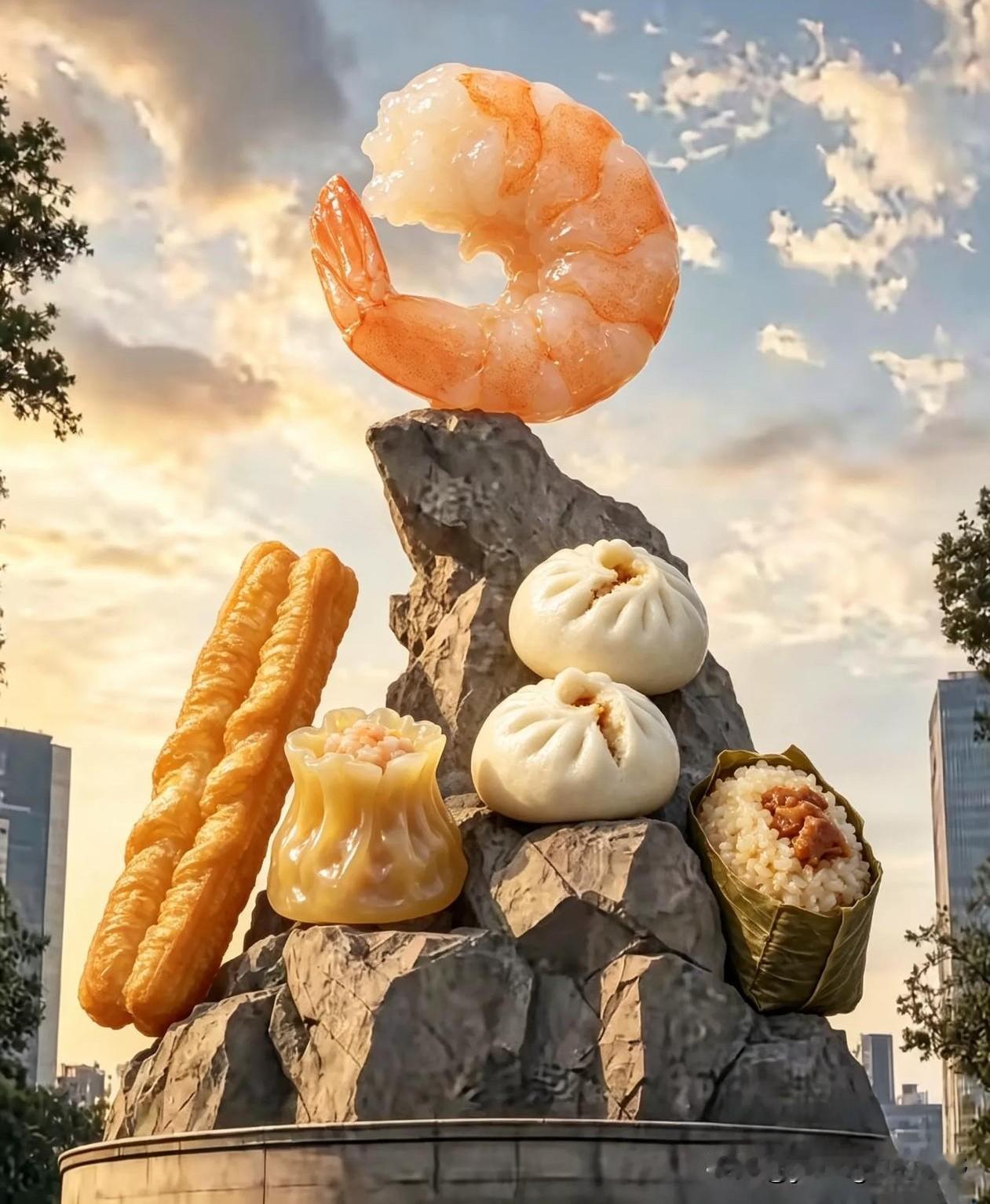 广州的五羊雕塑已经是知名度非常高的。有网友根据该雕塑为母本利用AI进行了二次创作