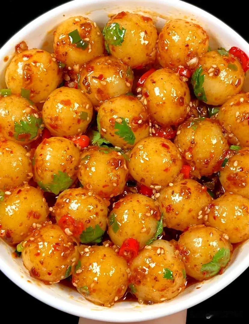 酸辣土豆丸子🍡 #凑合一口#🔓解锁土豆🥔又一新吃法！