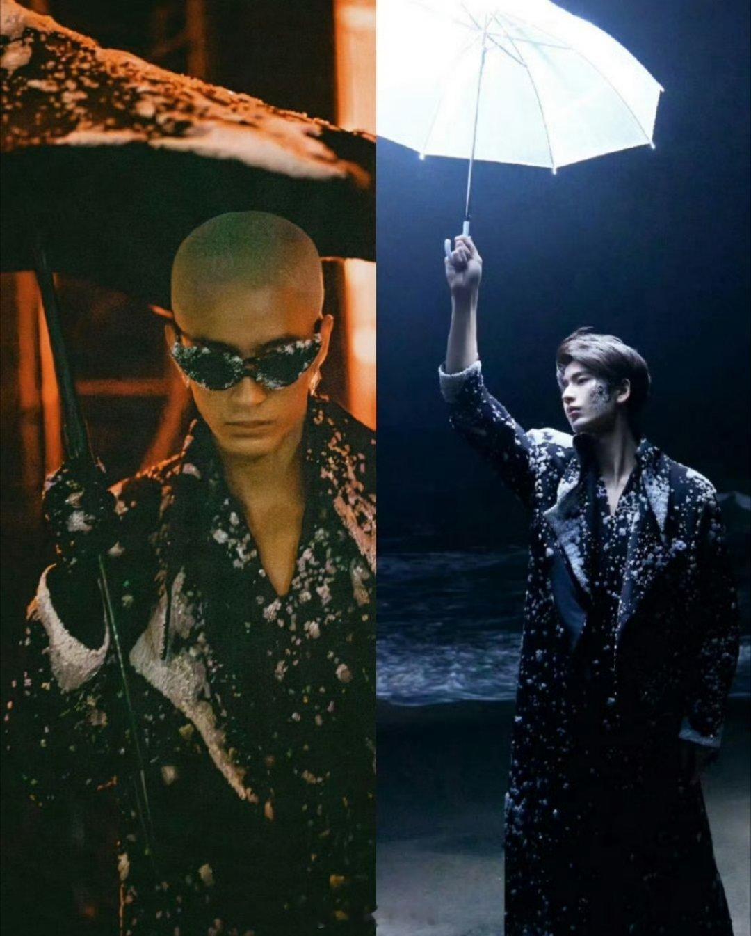 张凌赫和米卡都穿了这个高定 感觉是不同的风格 ​​​