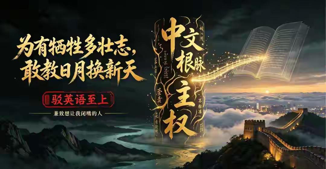 大势已定，破除英语至上的霸权，守护母语根魂，才是大国教育该有的底气。
 
过去很