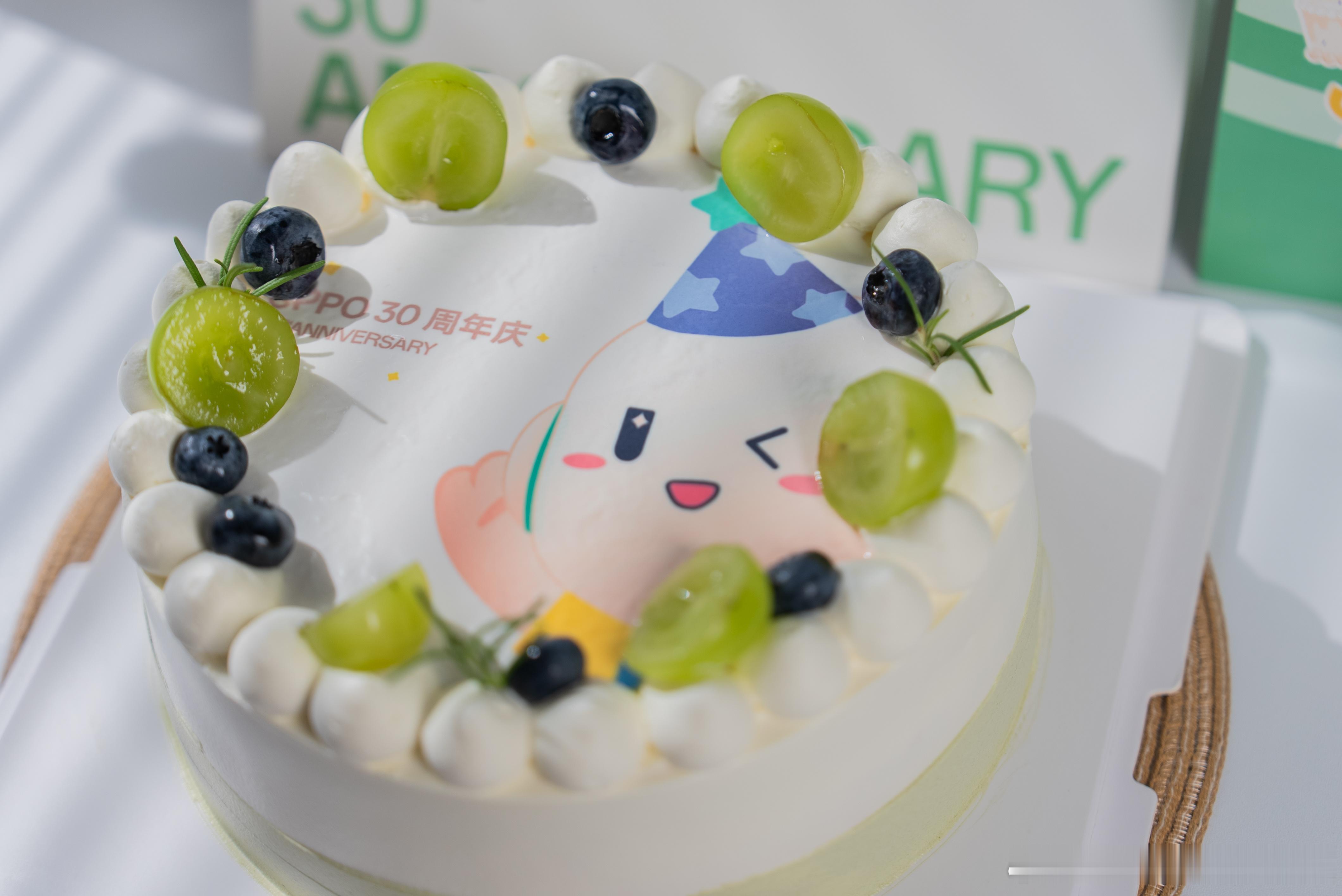 微笑前行！收到了OPPO30周年盲盒公仔和蛋糕🎂真快啊！绿厂30周年了，从MP