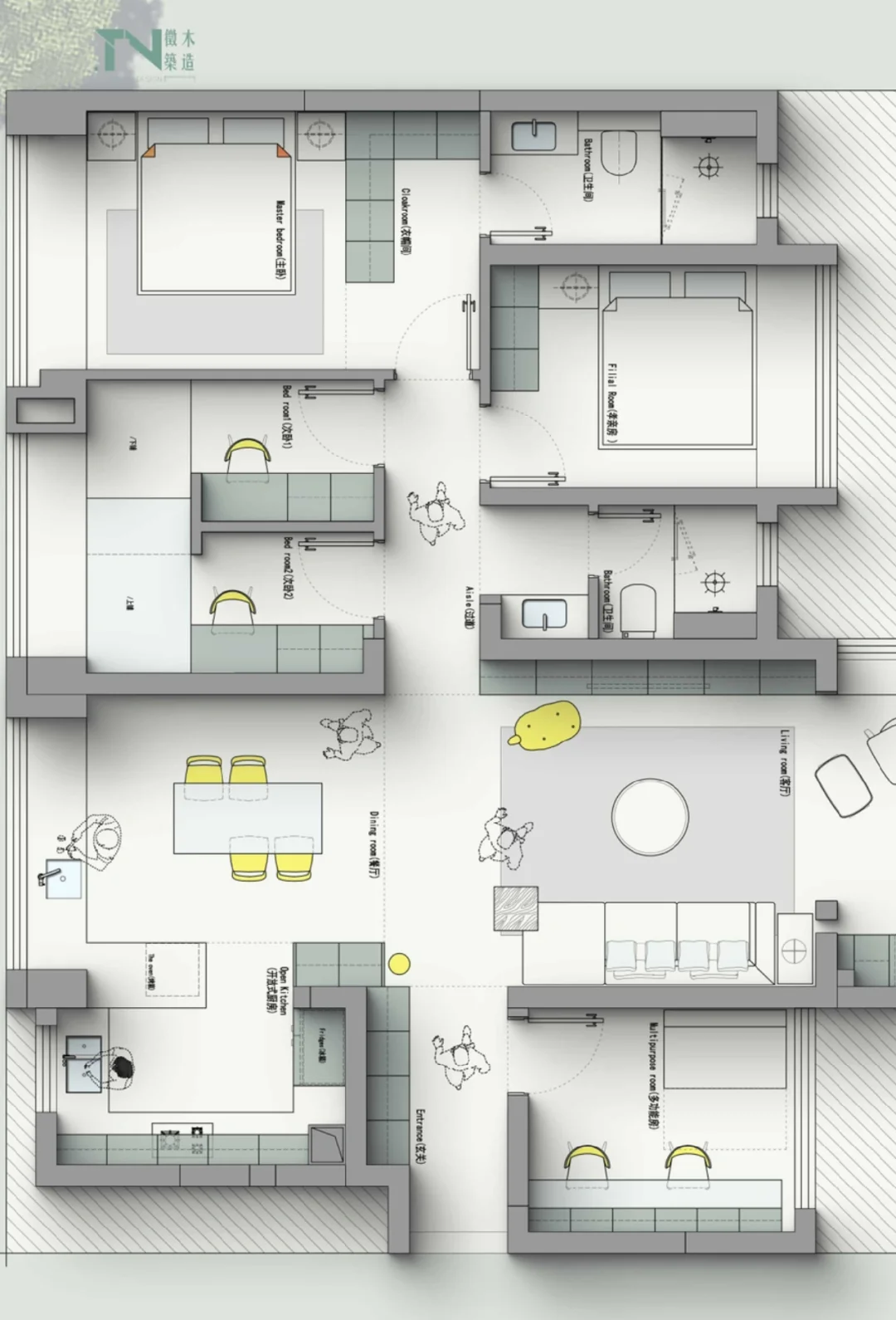 户型优化32期｜相同户型不同需求第一篇