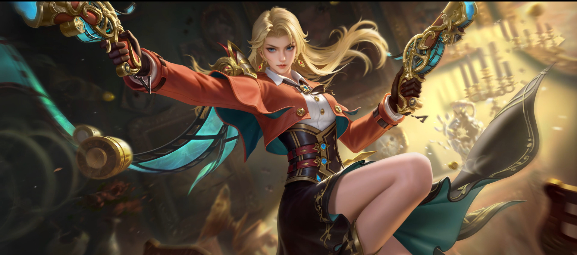 虞姬限时活动免费领取，建模挺精致漂亮的，飘带还换成了老式相机胶卷。那这个系列还剩