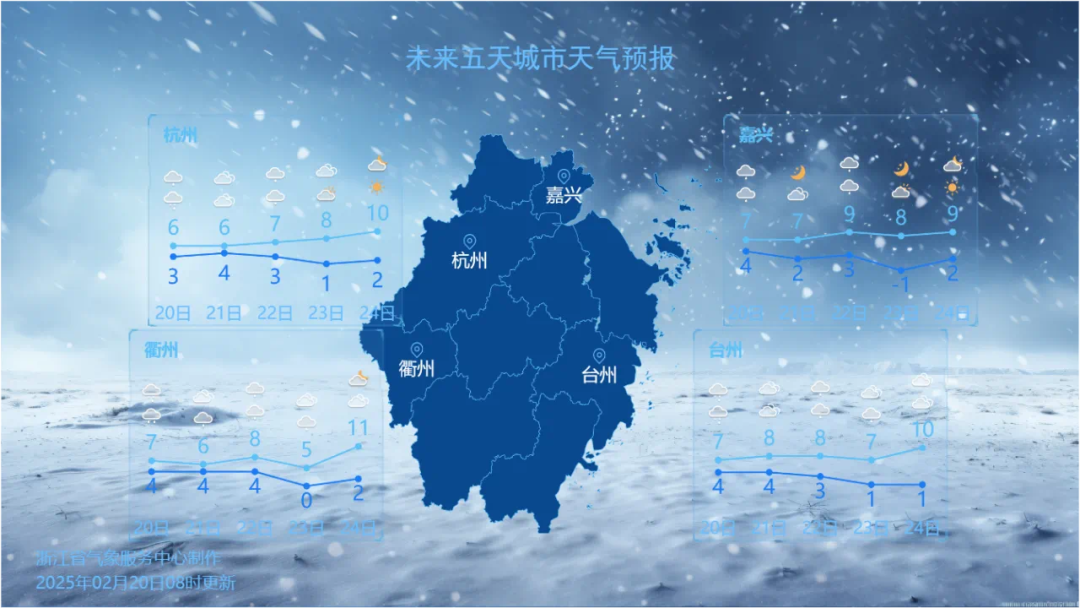 大到暴雪!积雪20厘米!浙江最强雨雪时段来了