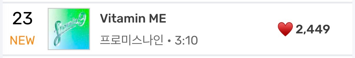 Melon空降fromis_9 23位 