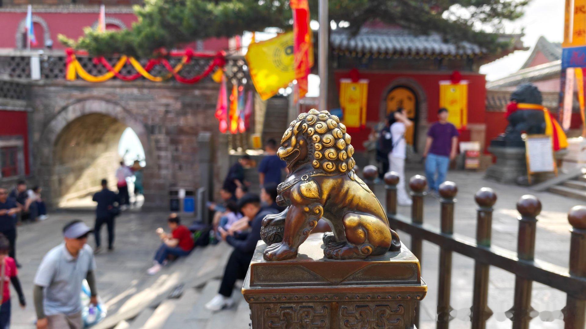 虽然我们又是坐大巴又是坐索道的，但是爬到泰山顶还是累了个半死，我太佩服图一里每一