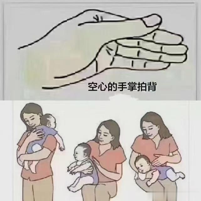 给宝宝拍嗝的三种方法​ ͏ 1、方法‬‎ ：竖‮着‬抱孩子，让他的头靠在你肩膀上