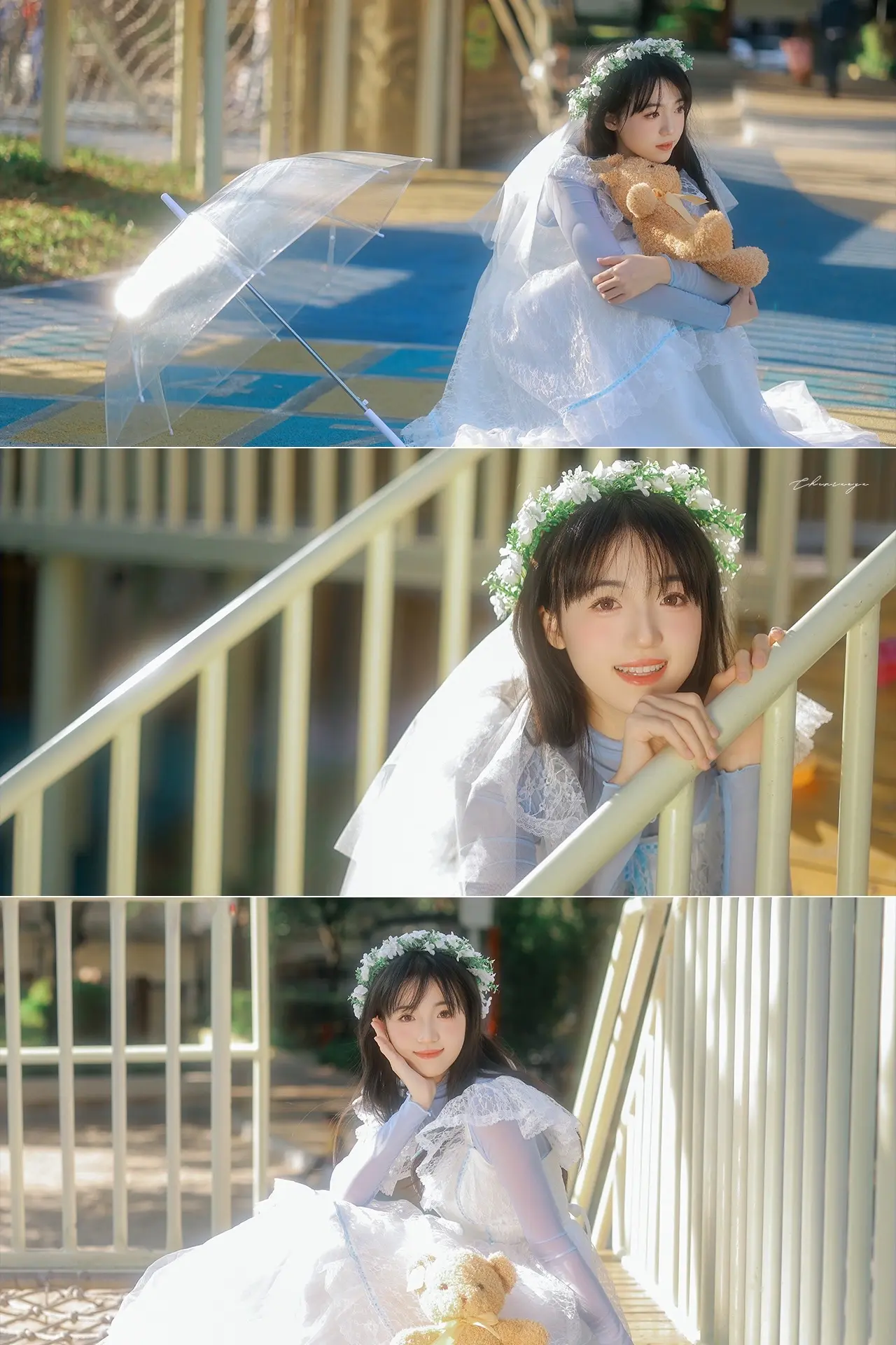 “一个人也可以拍婚纱”阳光下少女的梦～