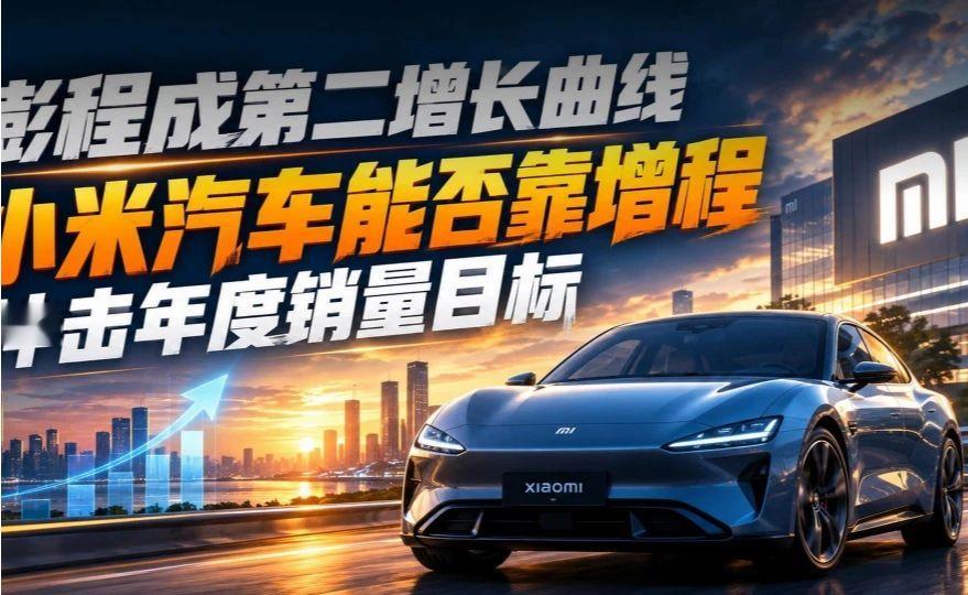 澎程成第二增长曲线，小米汽车能否靠增程冲击年度销量目标？#百