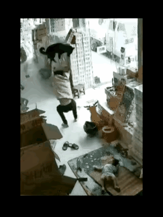 对待这种不栓绳的，就应该这样