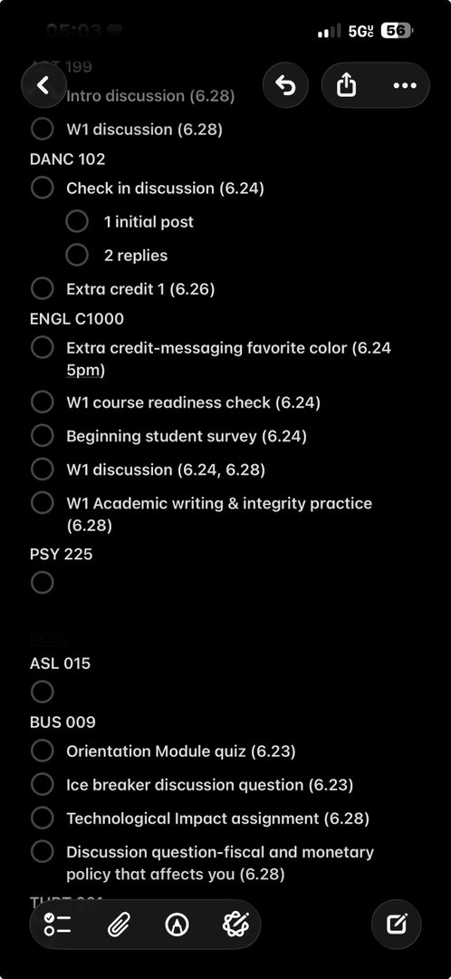 W1 to do list长的像啥一样 