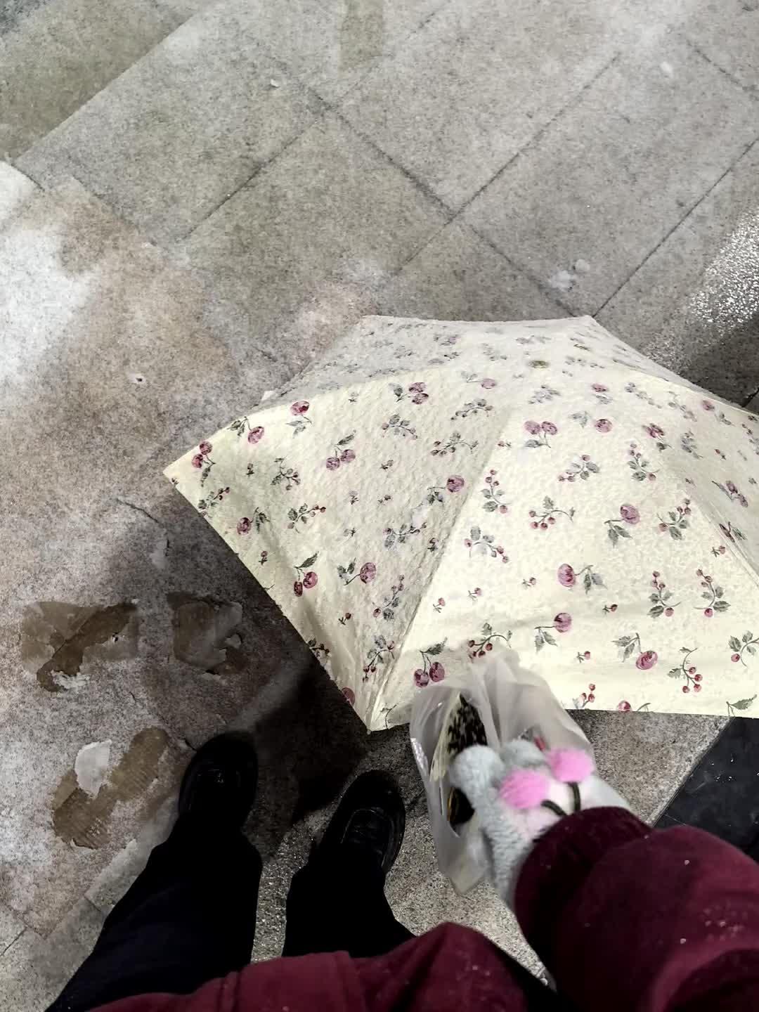 雪和我们 是牢固的冬