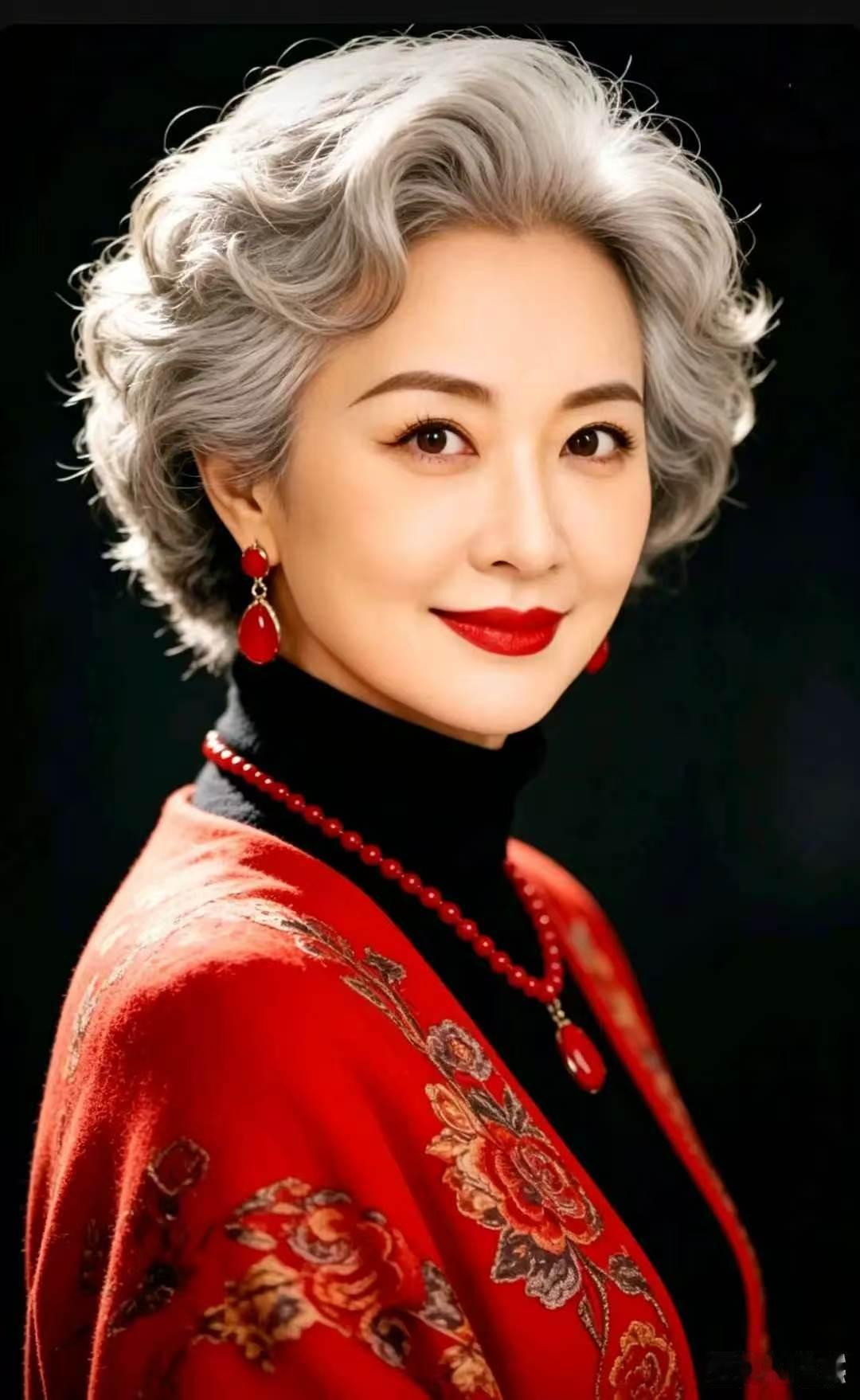 风华自守
心藏繁锦自悠然，
鬓染霜华意自安。
历尽流年凝雅韵，
从容风骨胜春颜。