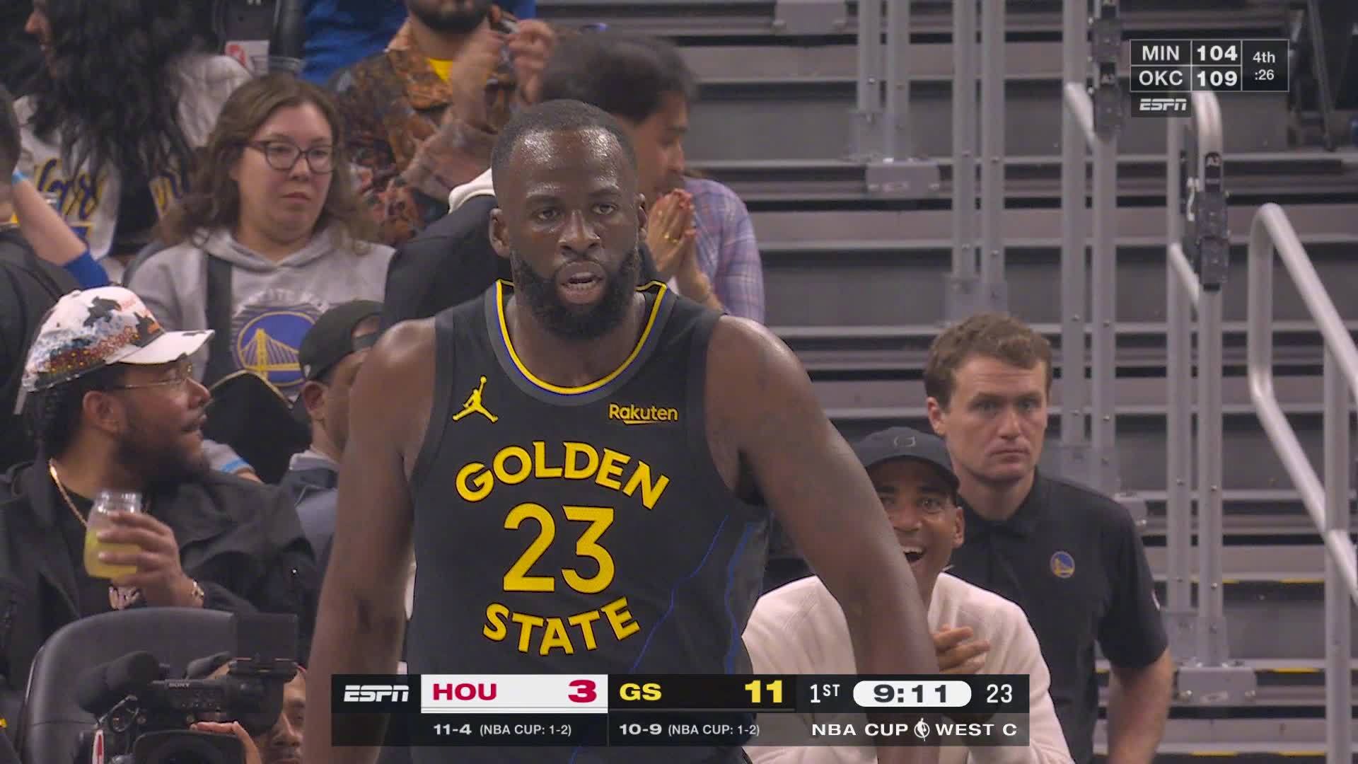 格林三分！火箭vs勇士