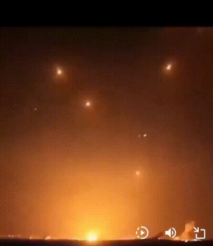 突发新闻：伊朗声称，正在对以色列发动自战争开始以来最猛烈的攻击。