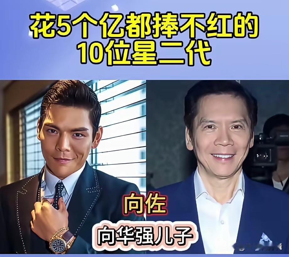 父辈光芒太耀眼，这些星二代怎么捧都难出圈。父母都是业内实力派，名气大、口碑好，自