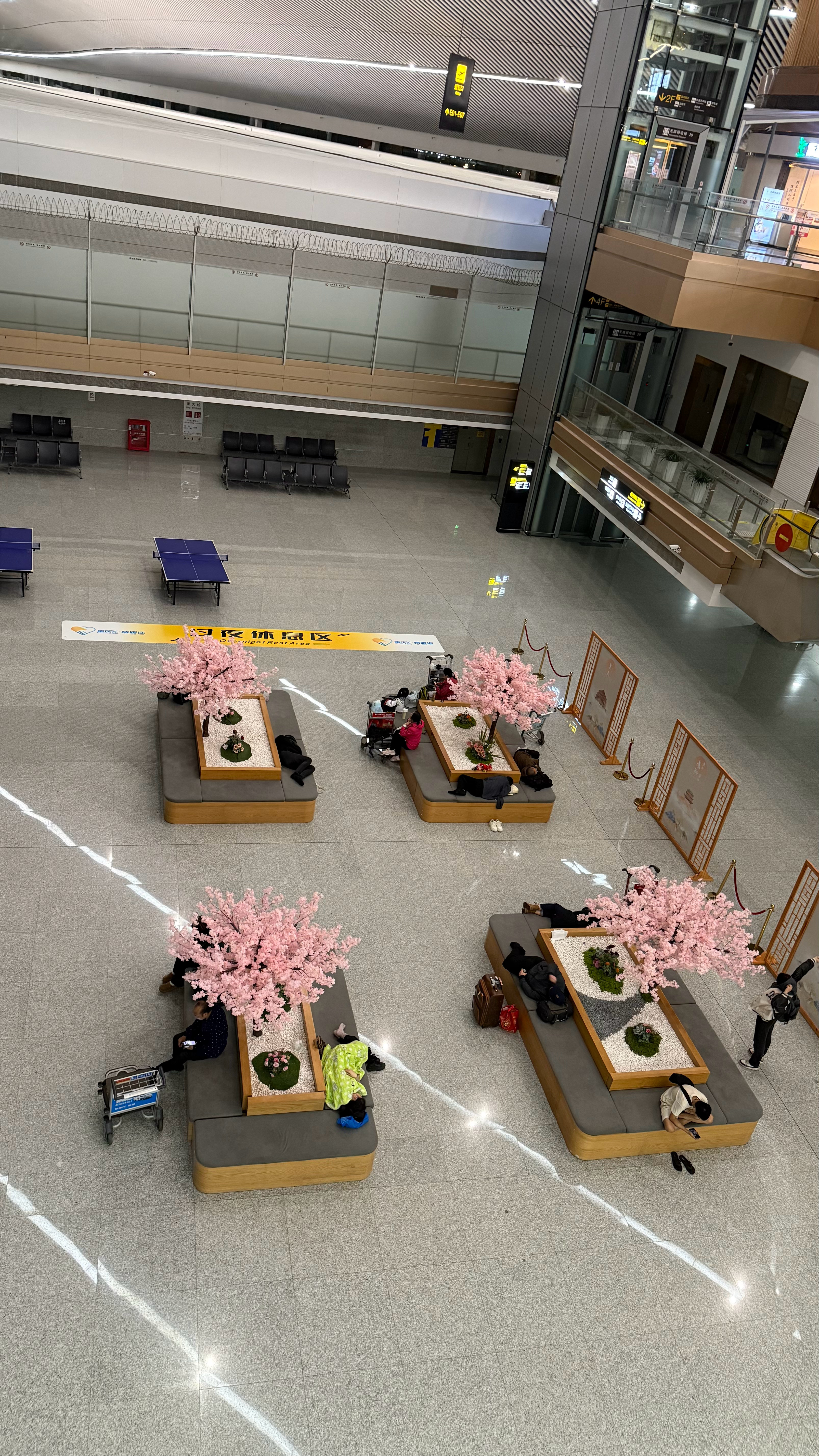 机场这个过夜休息区真的挺友好的[good] ​​​