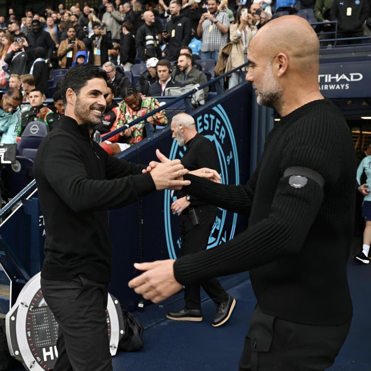 瓜迪奥拉评价阿森纳：“他们是目前世界上最好的球队！看看他们在欧冠、英超、足总杯和