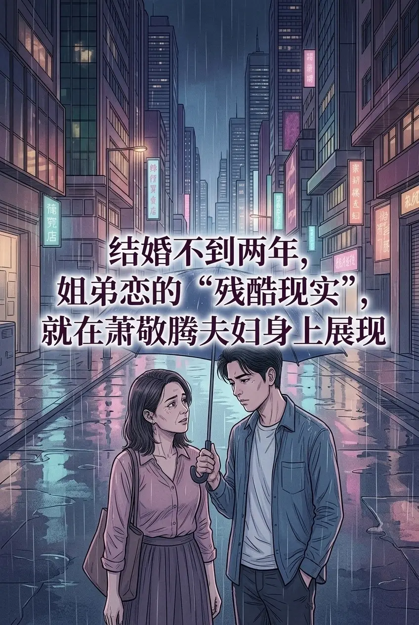 结婚不到两年，姐弟恋的“残酷现实”，就在。萧敬腾夫妇身上展现