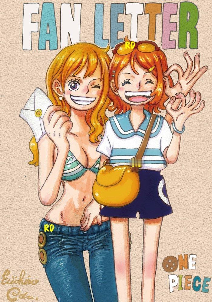 那个爱慕娜美的女孩！梦想成真了！[泪][泪][泪]娜美终于收到了她的信～尾田荣一