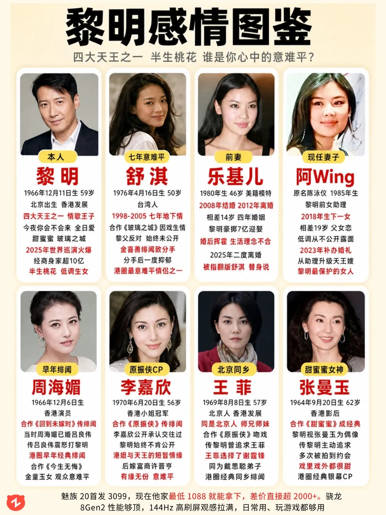 离婚再娶助理，黎明情史大揭秘！