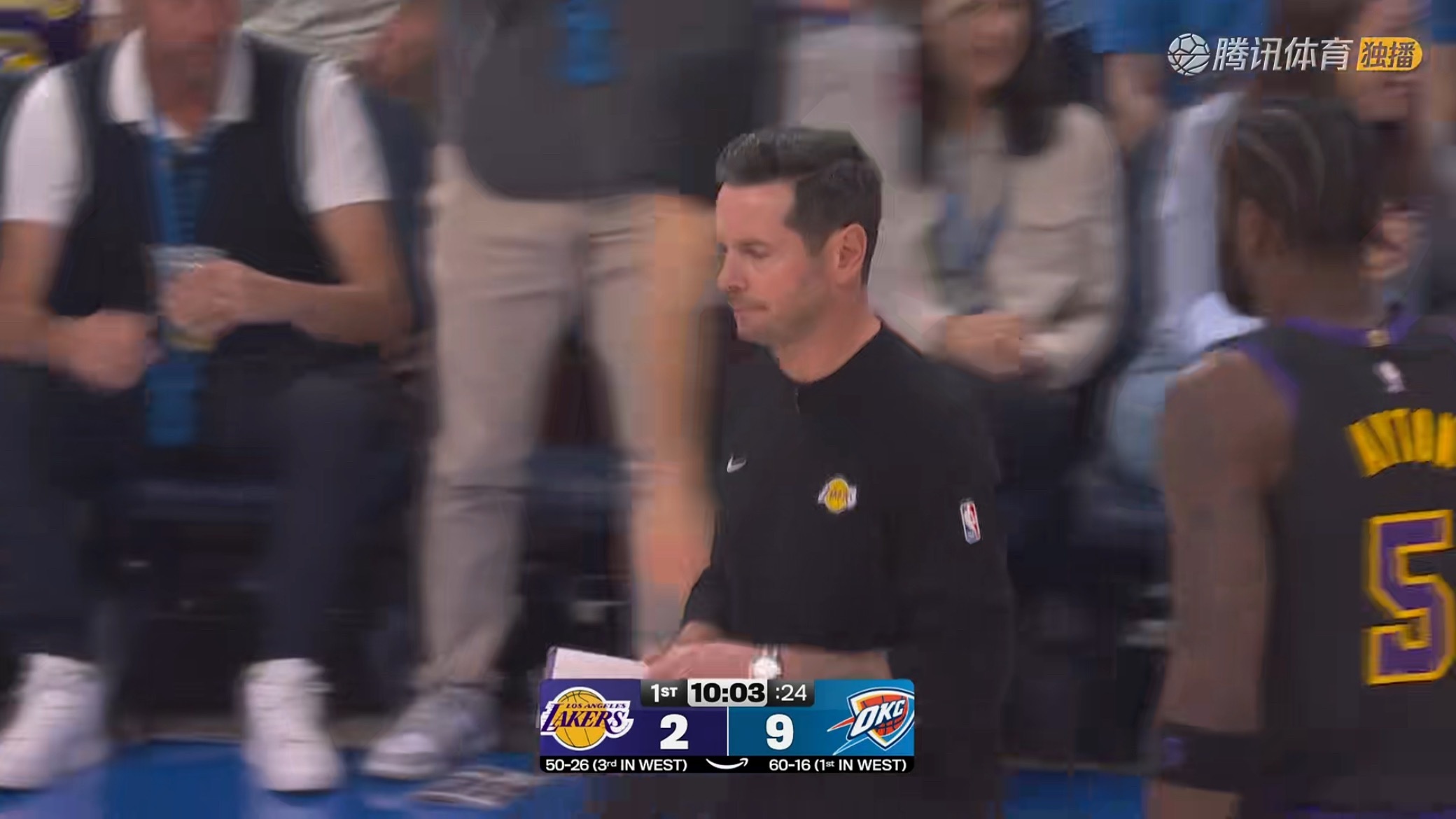 控制失误啊！！！湖人vs雷霆
