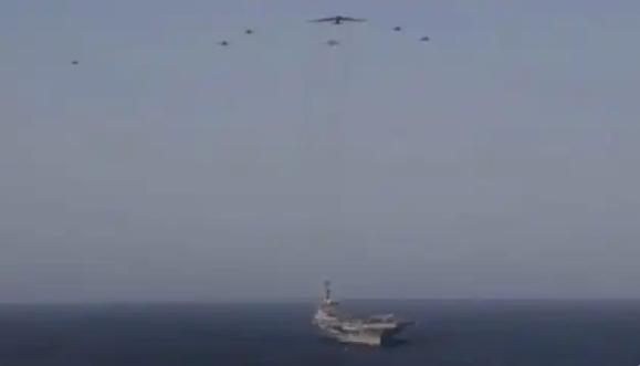 3月5日，伊朗武装部队哈塔姆·安比亚中央司令部爆了大料：美国那艘威风凛凛的“亚伯