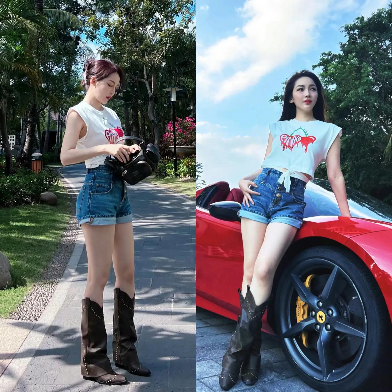街拍美女-包臀短裤20231224
肤白貌美大长腿
时尚、青春、活力、养眼……
