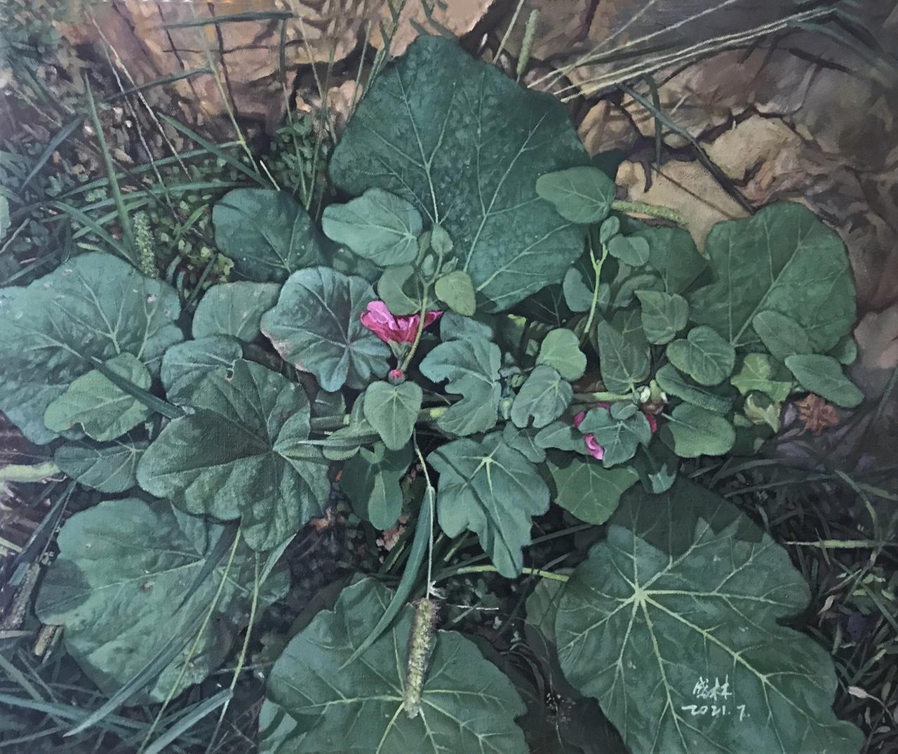 #记录我的2024#郭盛林先生的画作，繁花似锦，绿意盎然，展现了大自然的无尽魅力