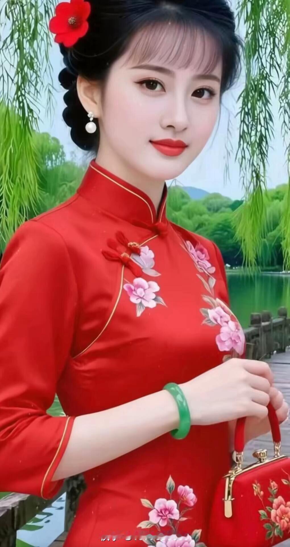 惊艳的旗袍美女，古典与现代的完美结合！