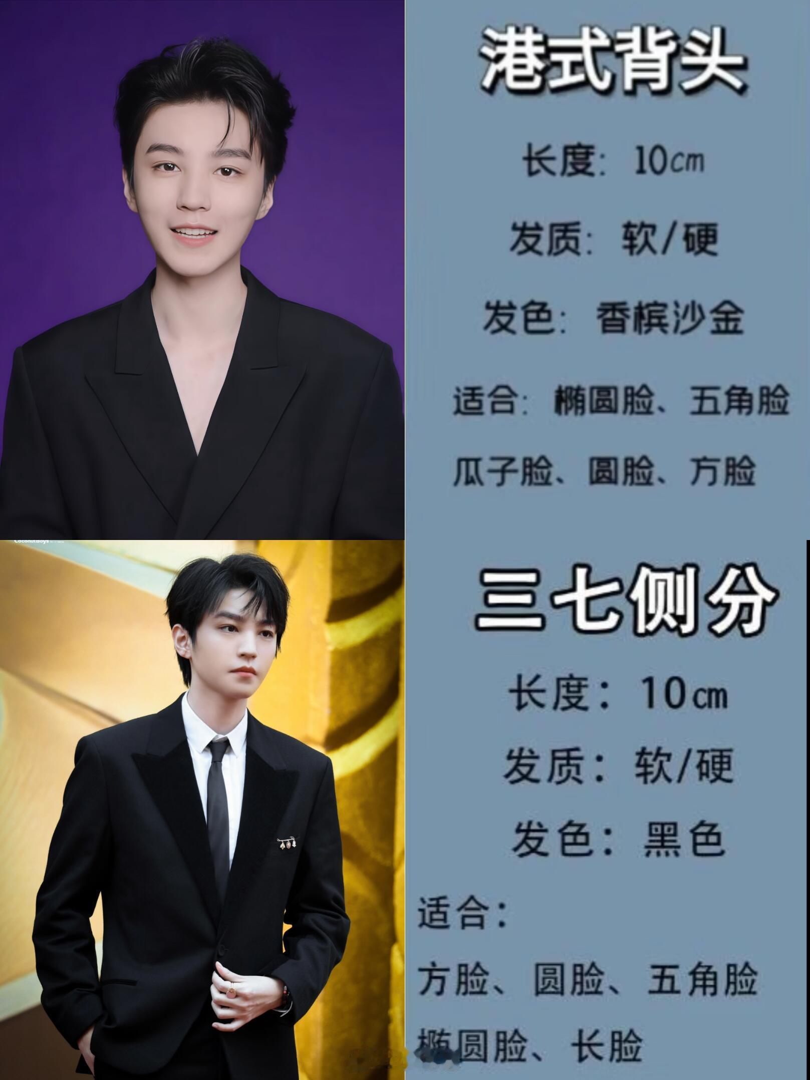 王俊凯[超话]王俊凯发型合集来啦✨王俊凯的造型也是很变化多端，但是都很帅气，掩盖