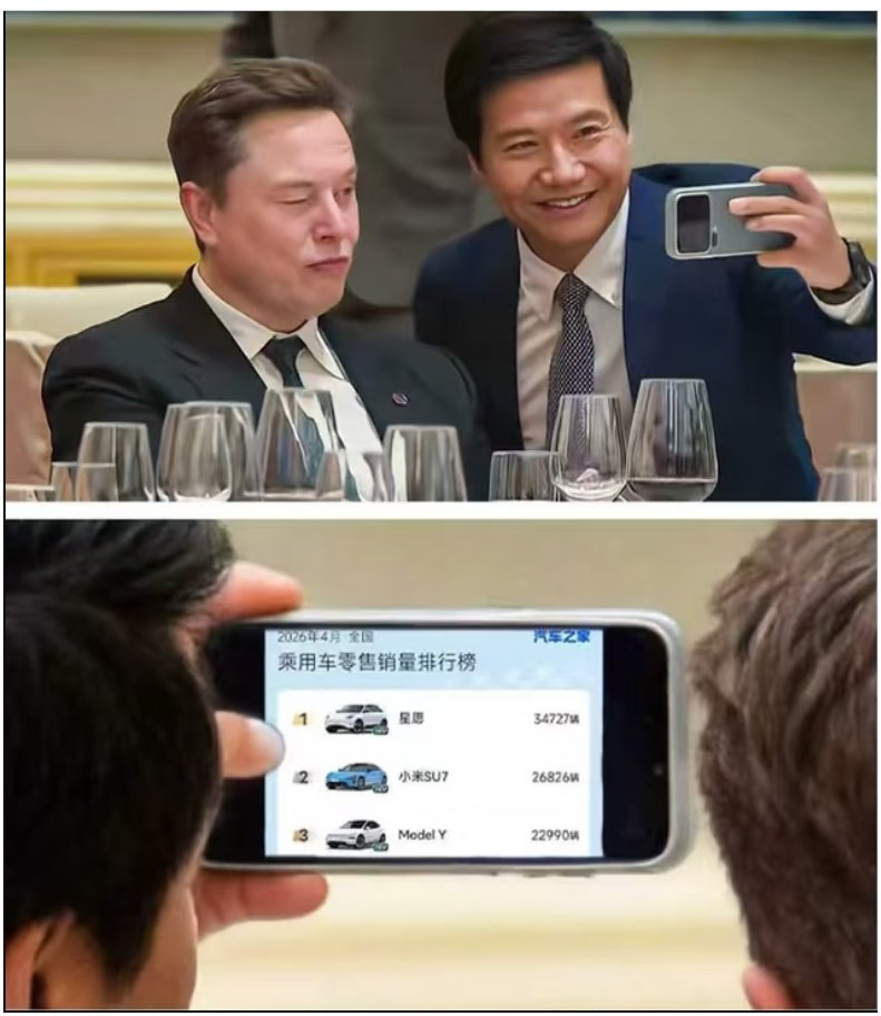 雷军：老马，我给你你看下销量