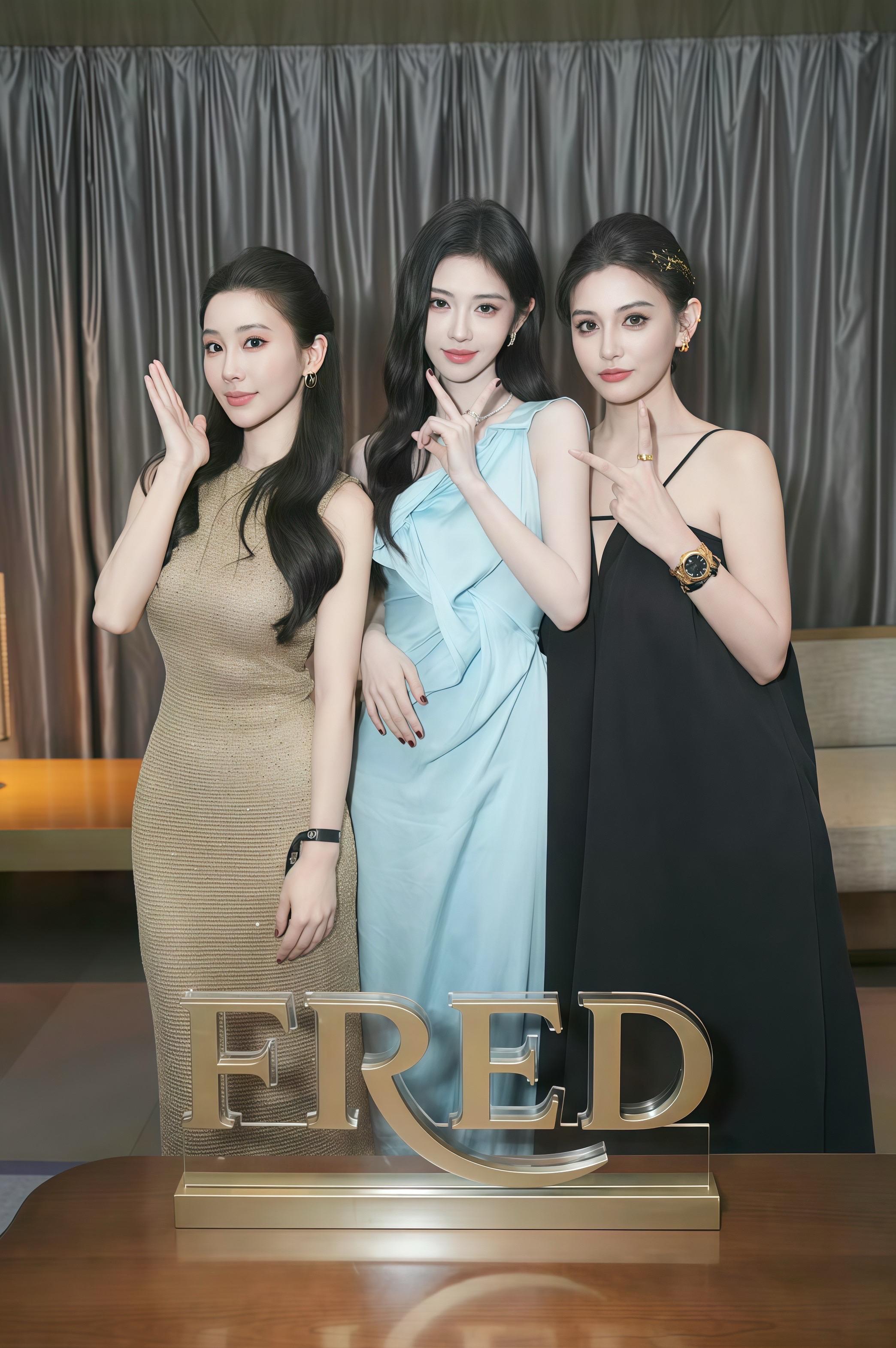 捡到女神合照。cr:玮玮神、叶善语、阿幸不听话